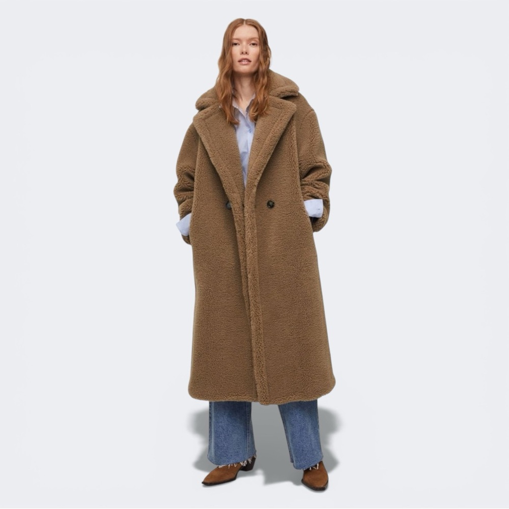 Mango Brown Teddy Jacket